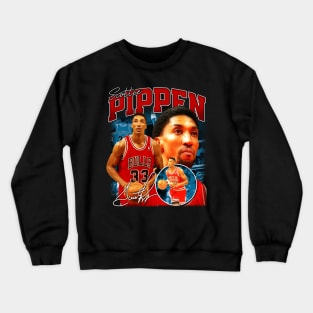 Scottie Pippen Basketball Legend Signature Vintage Retro 80s 90s Bootleg Rap Style Crewneck Sweatshirt